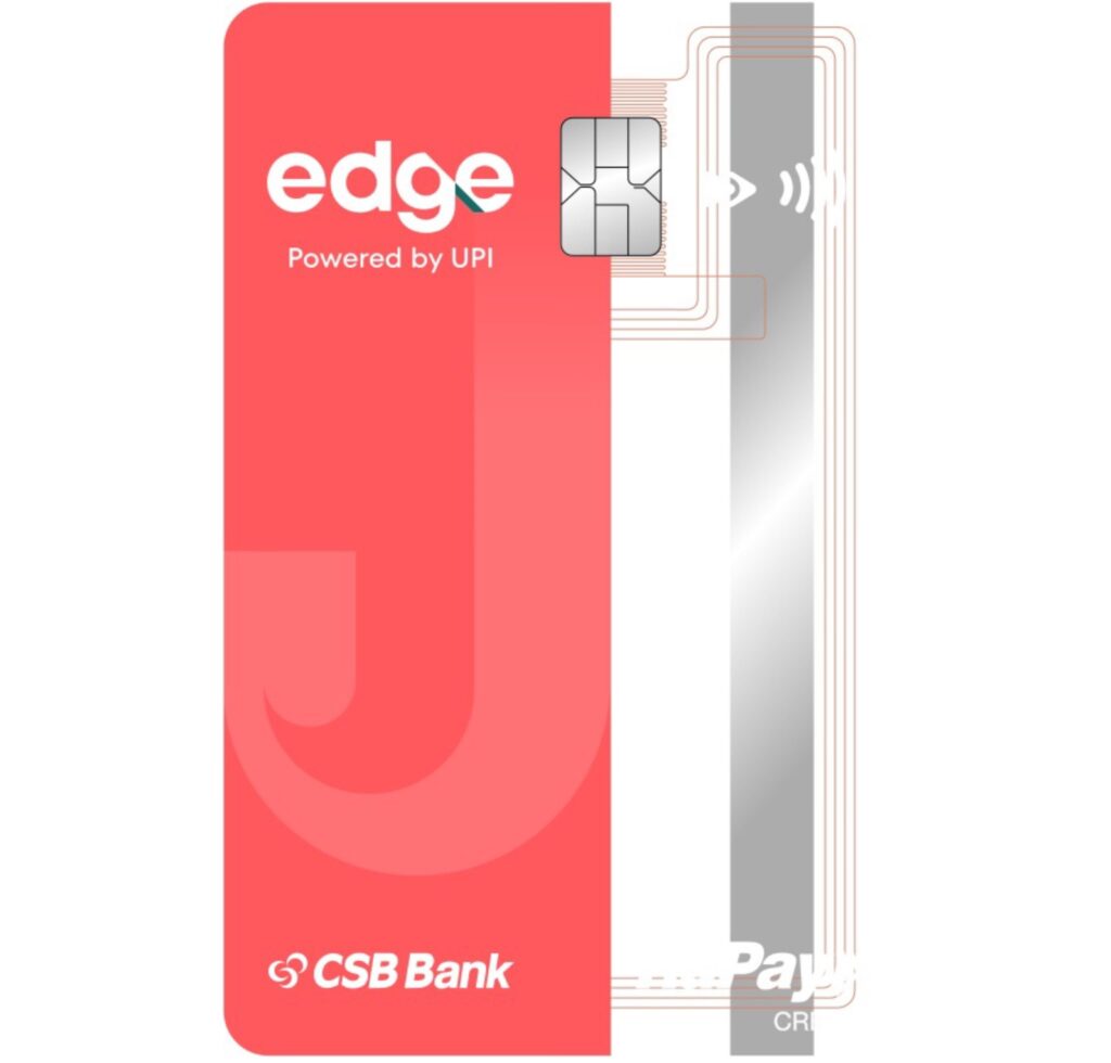 Jupiter Edge CSB Bank RuPay Credit Card